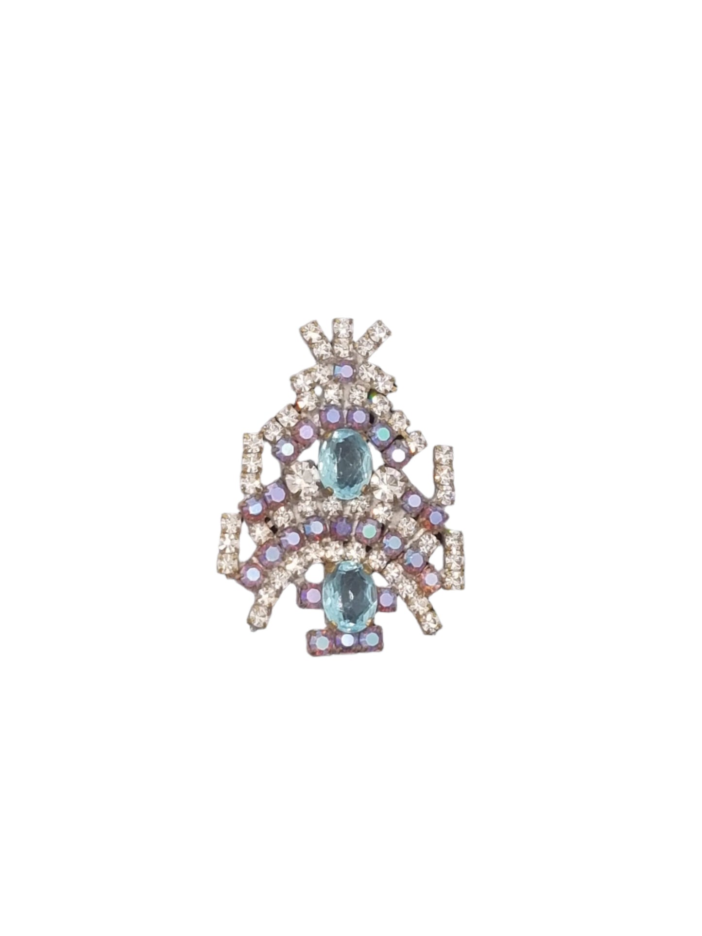 European Glass Christmas ornament of a Vintage Crystal Easter Motif | Brooch IV