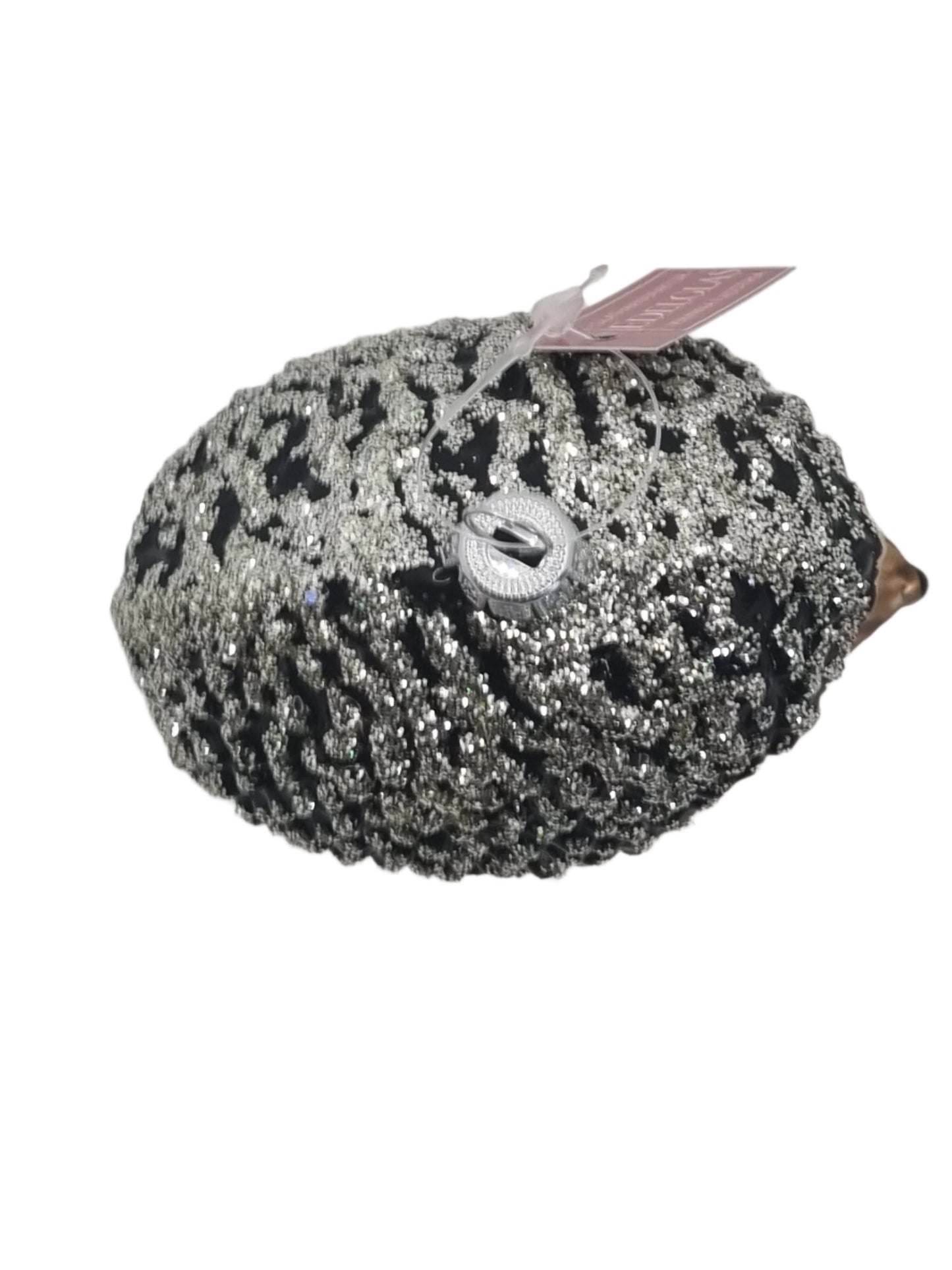 European Glass Christmas ornament of a Echidna / Hedgehog / Porcupines (N)