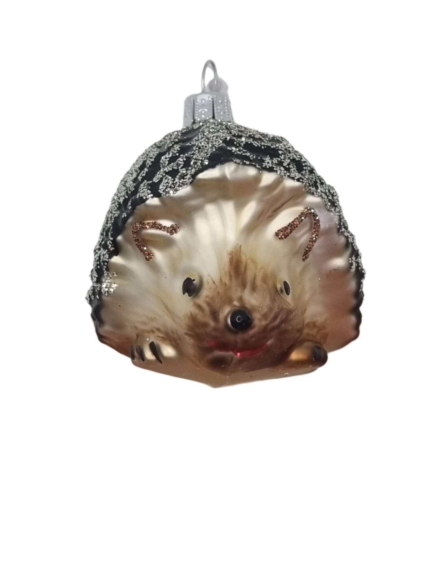 European Glass Christmas ornament of a Echidna / Hedgehog / Porcupines (N)