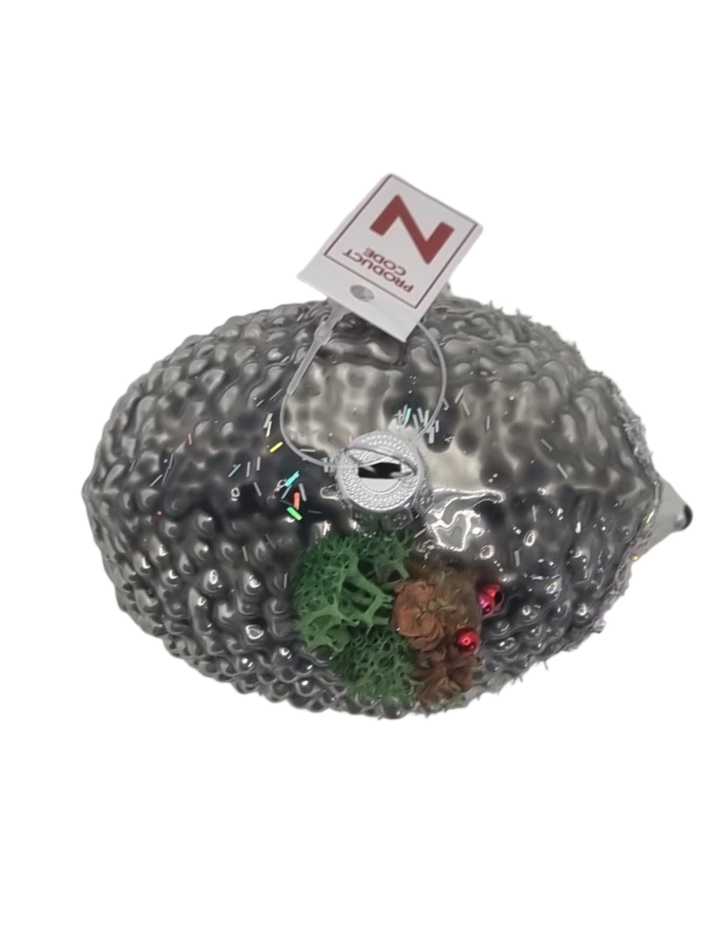 European Glass Christmas ornament of a Echidna / Hedgehog / Porcupines (N)
