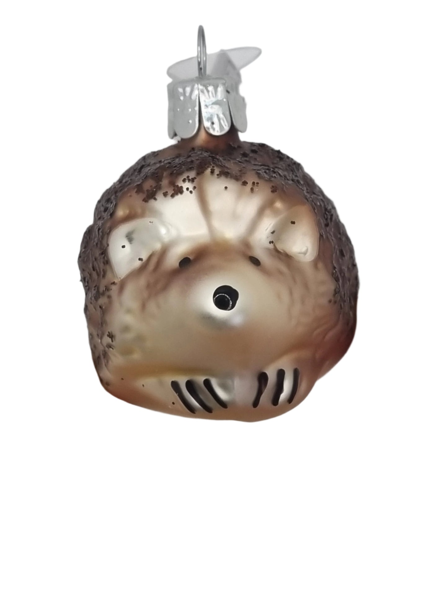 European Glass Christmas ornament of a Echidna / Hedgehog / Porcupine (K)