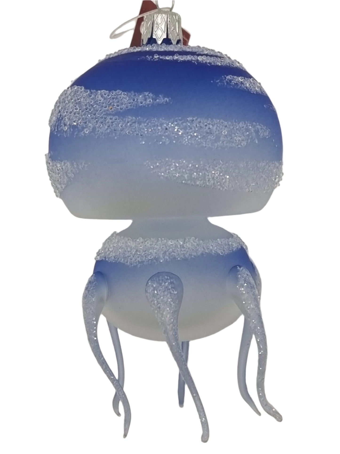 European Glass Christmas ornament of a Jellyfish | All glass (L)