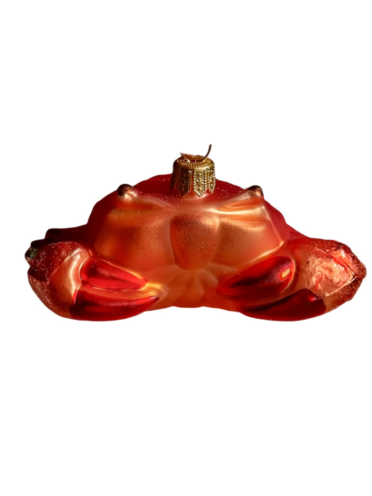 European Glass Christmas ornament of a Crab Large (Q)