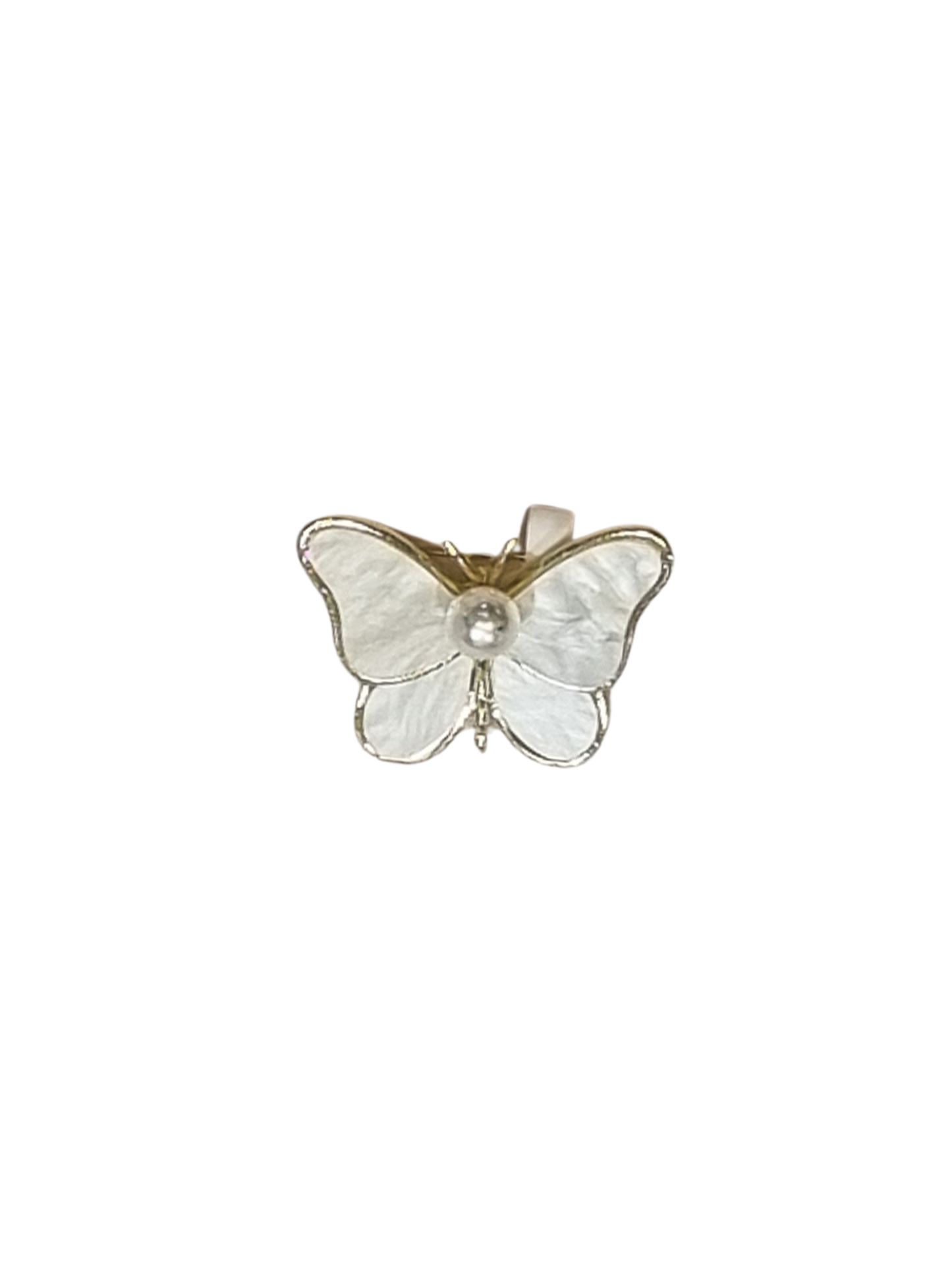 Mother of Pearl Butterfly with Pearl | Brooch III