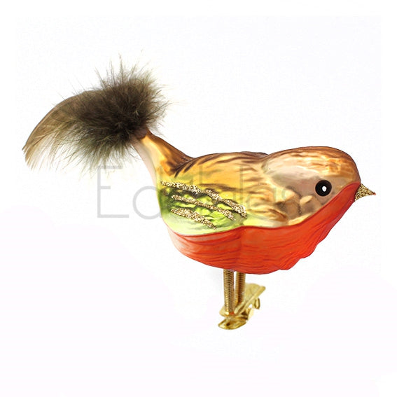 European Glass Christmas ornament of a Birds on Clip (I) | Assorted