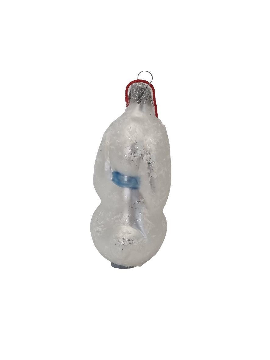 European Glass Christmas ornament of a Dogs| Cartoon Dog with Bow Tie (E)