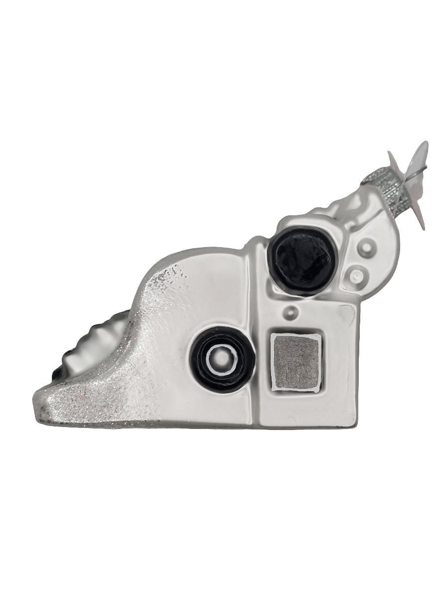 European Glass Christmas ornament of a Typewriter (V)