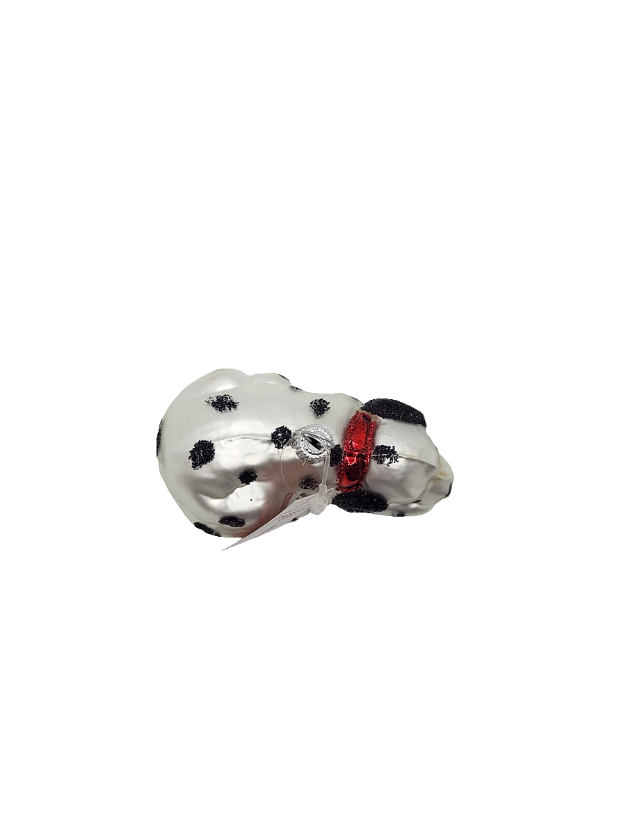European Glass Christmas ornament of a Dog dalmatian (J)