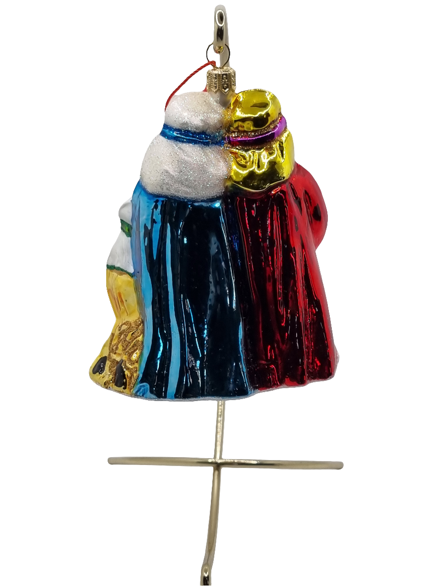 European Glass Christmas ornament of a Three wise men (V)