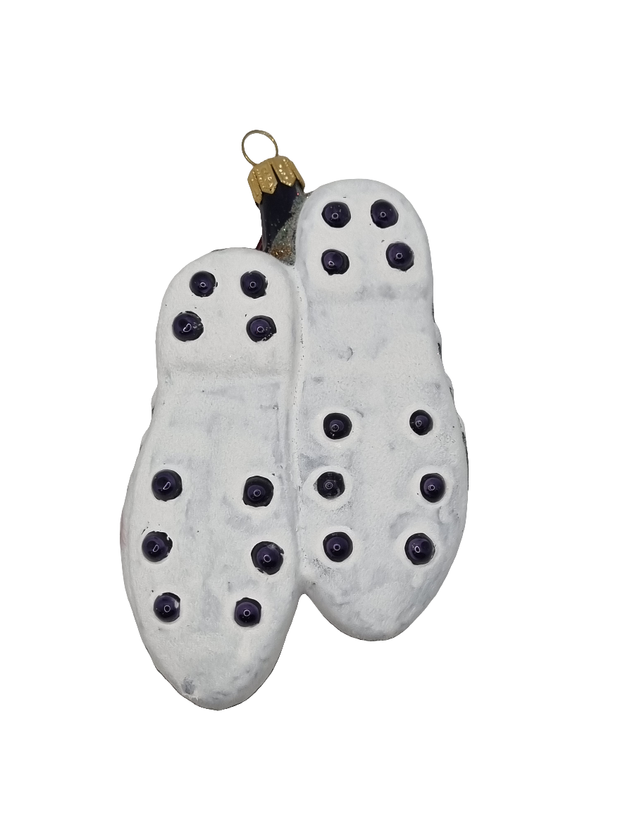 European Glass Christmas ornament of a Shoes with Cleats (U)