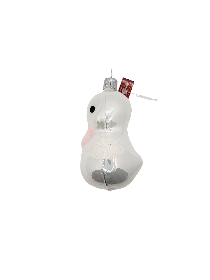 European Glass Christmas ornament of a Duck (D)