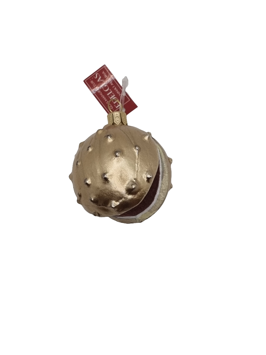 European Glass Christmas ornament of a Chestnut (J)