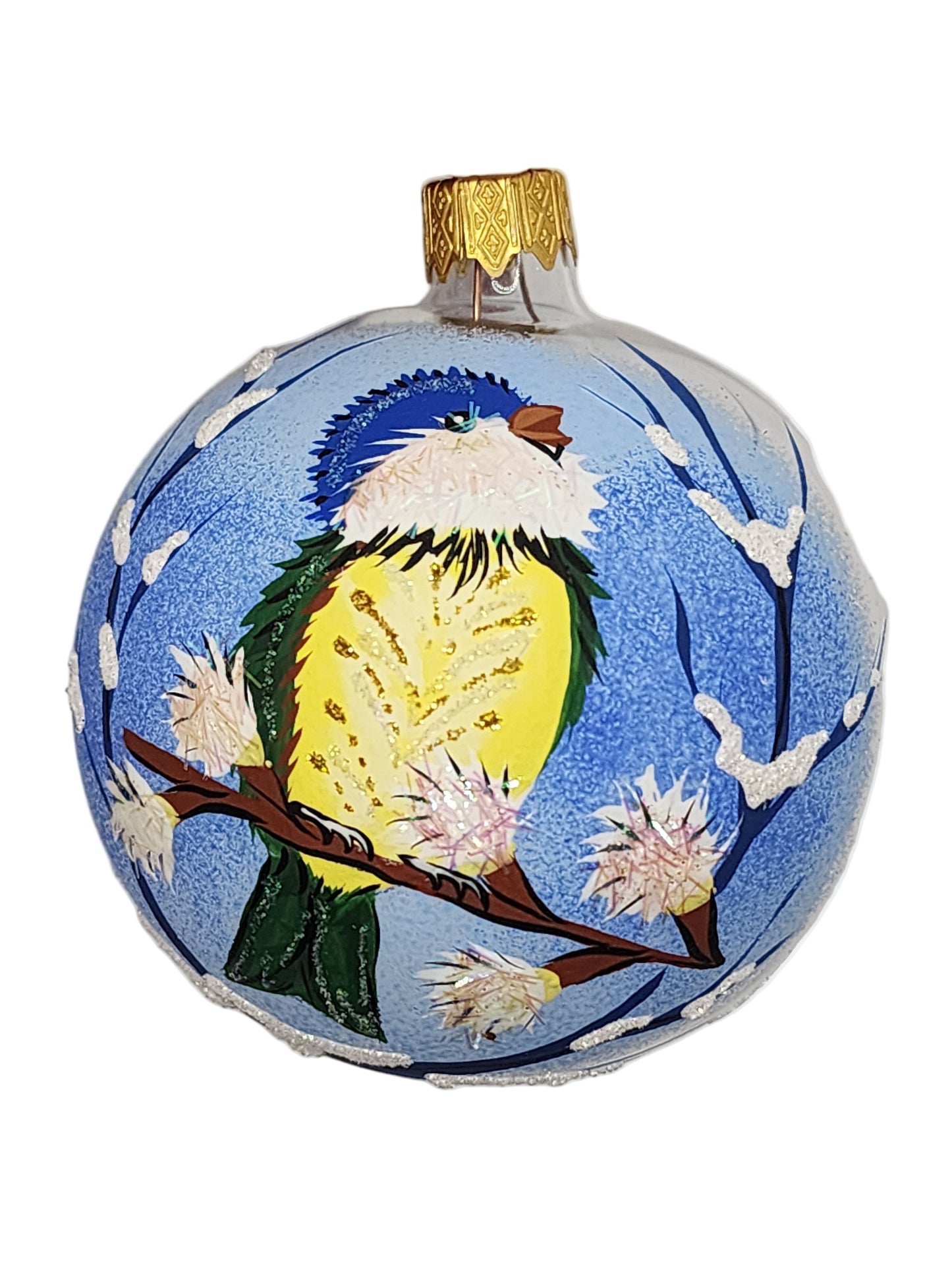 Bauble | Clear with Bird (K)