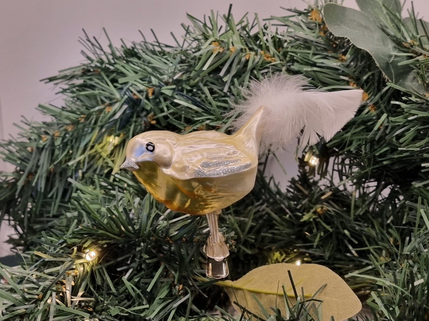 European Glass Christmas ornament of a Birds on Clip (I) | Assorted