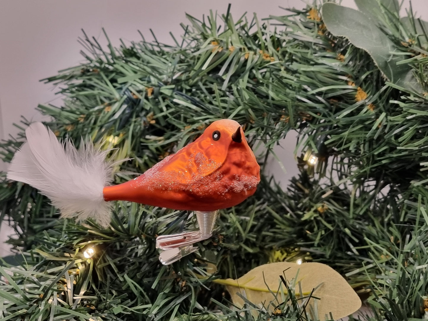 European Glass Christmas ornament of a Birds on Clip (I) | Assorted