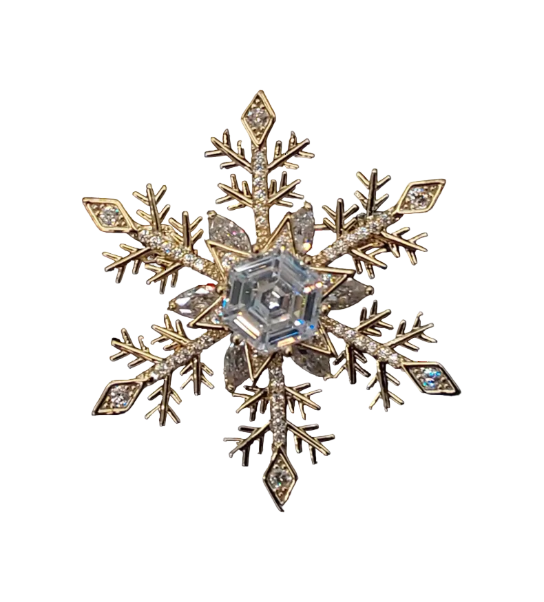 Snowflake w Spinning Centre | Brooch VII