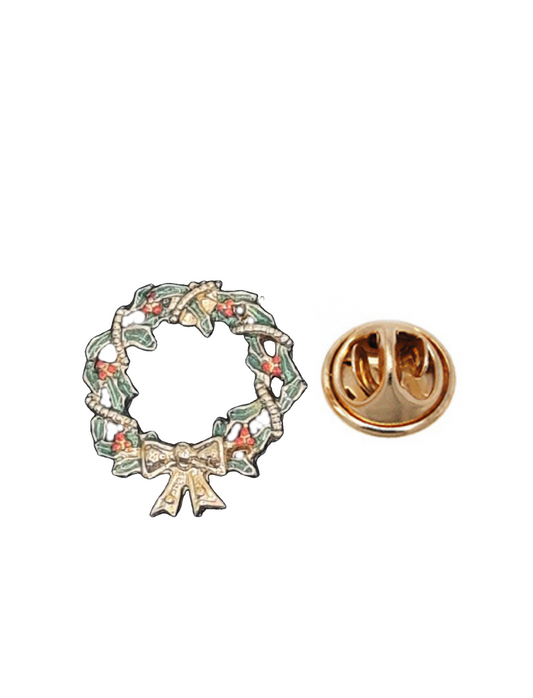 European Glass Christmas ornament of a Delicate Wreath | Pins