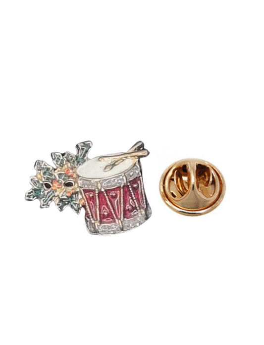 European Glass Christmas ornament of a Drum | Pins
