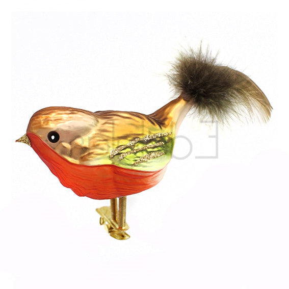 European Glass Christmas ornament of a Birds on Clip (I) | Assorted