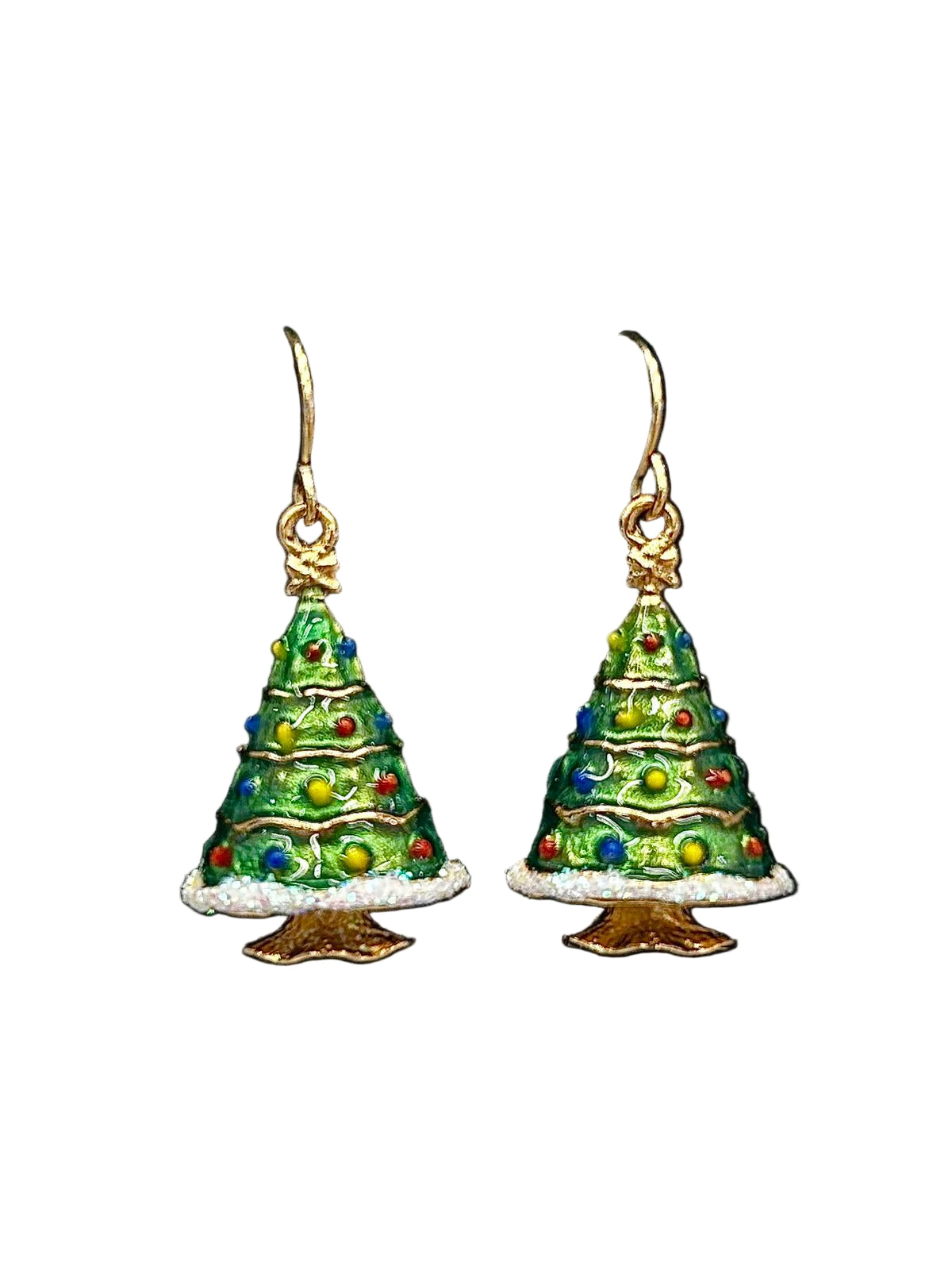 Christmas tree earrings 