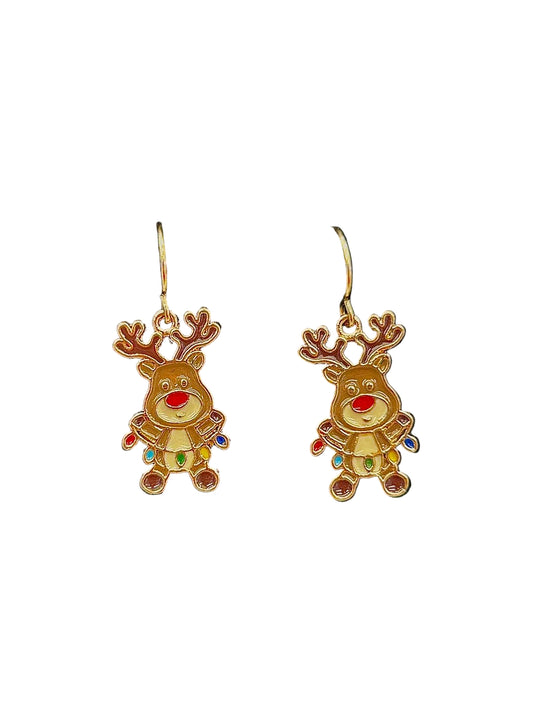 Reindeer-shaped earrings 