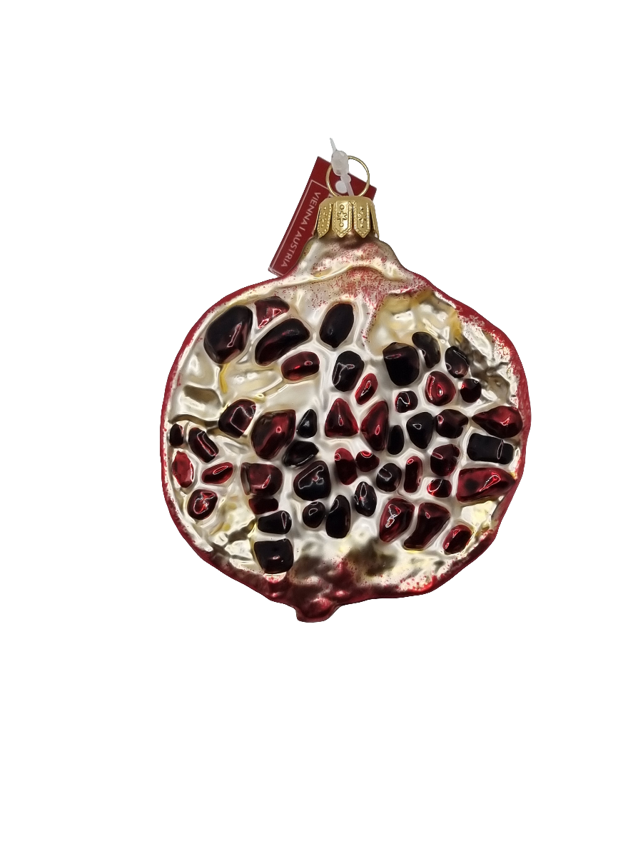 European Glass Christmas ornament of a Pomegranate (Q)