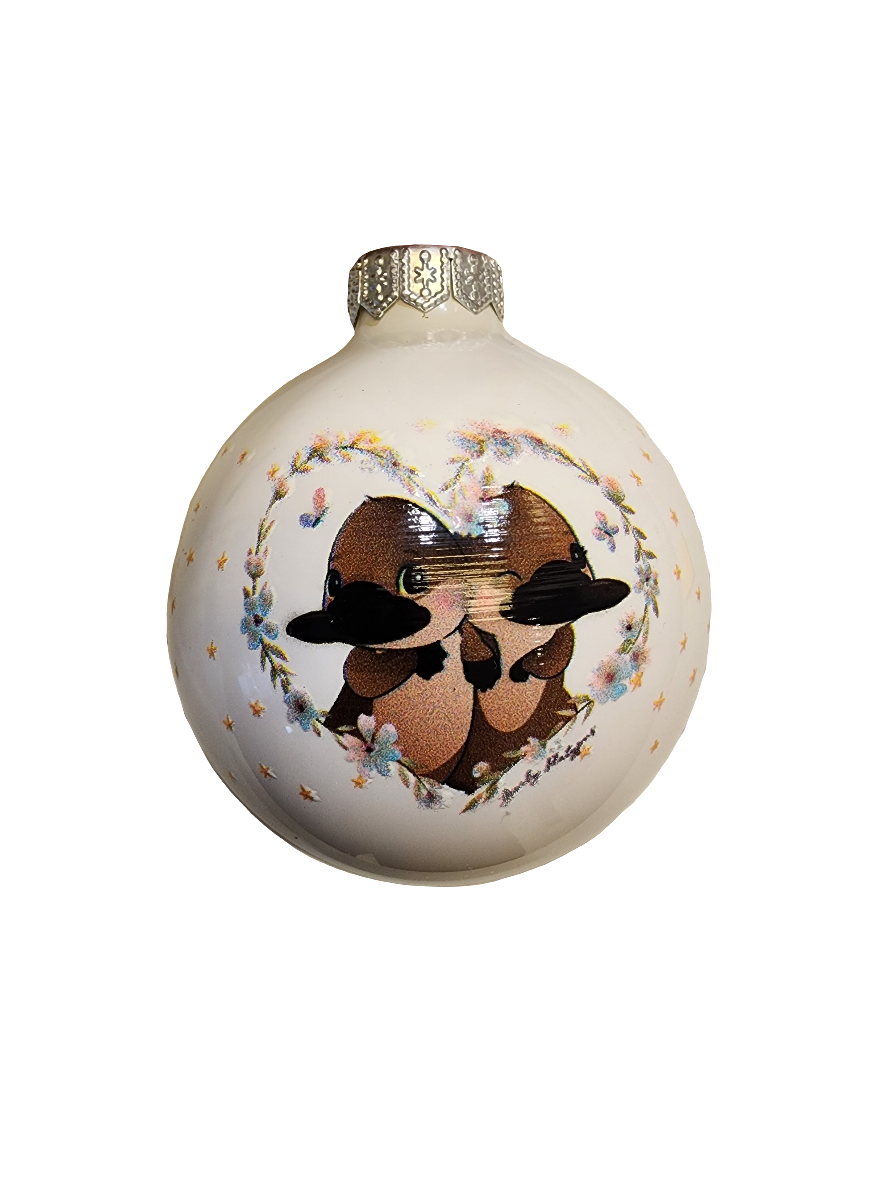 European Glass Christmas ornament of a Bauble | Platypus "So Cute" (I)