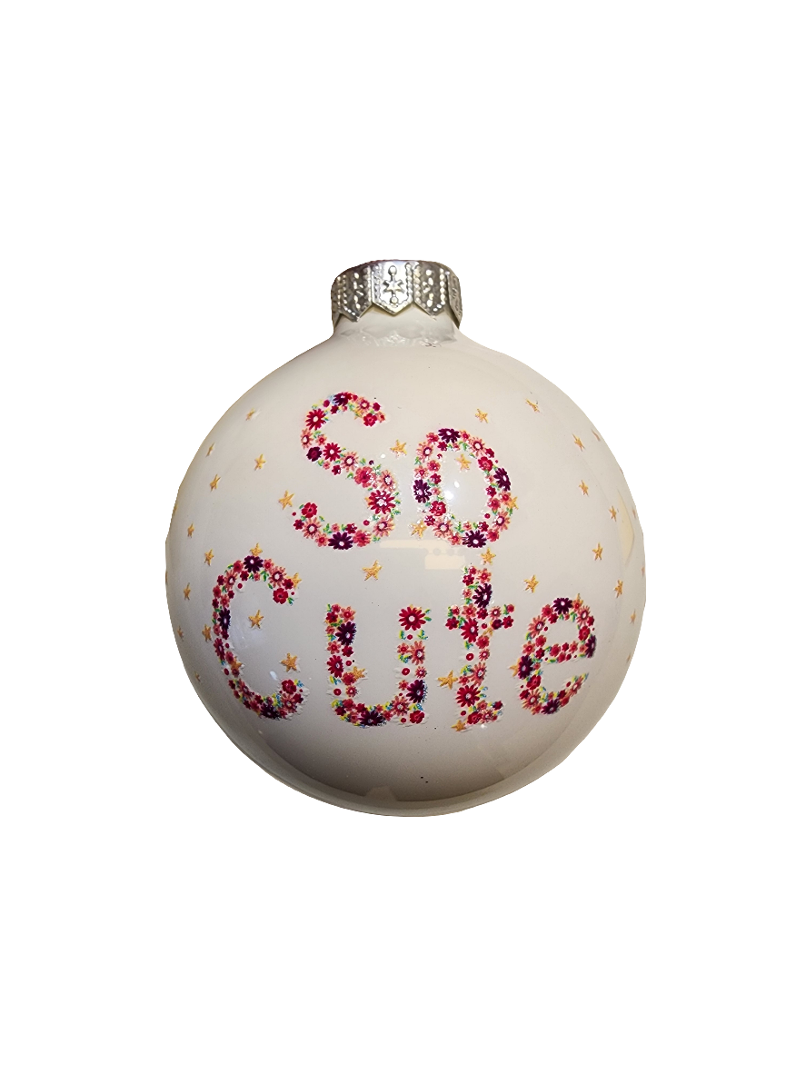 European Glass Christmas ornament of a Bauble | Platypus "So Cute" (I)