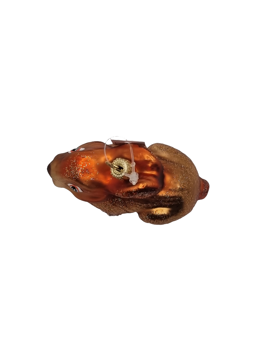 European Glass Christmas ornament of a Rabbit (P)