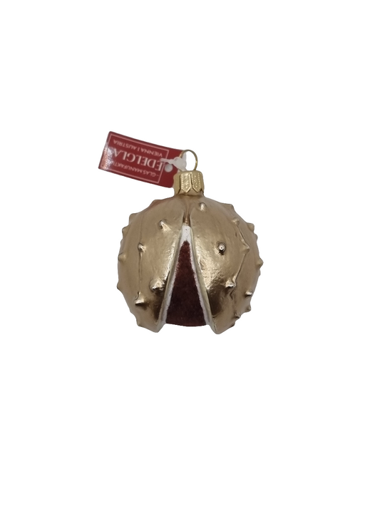 European Glass Christmas ornament of a Chestnut (J)