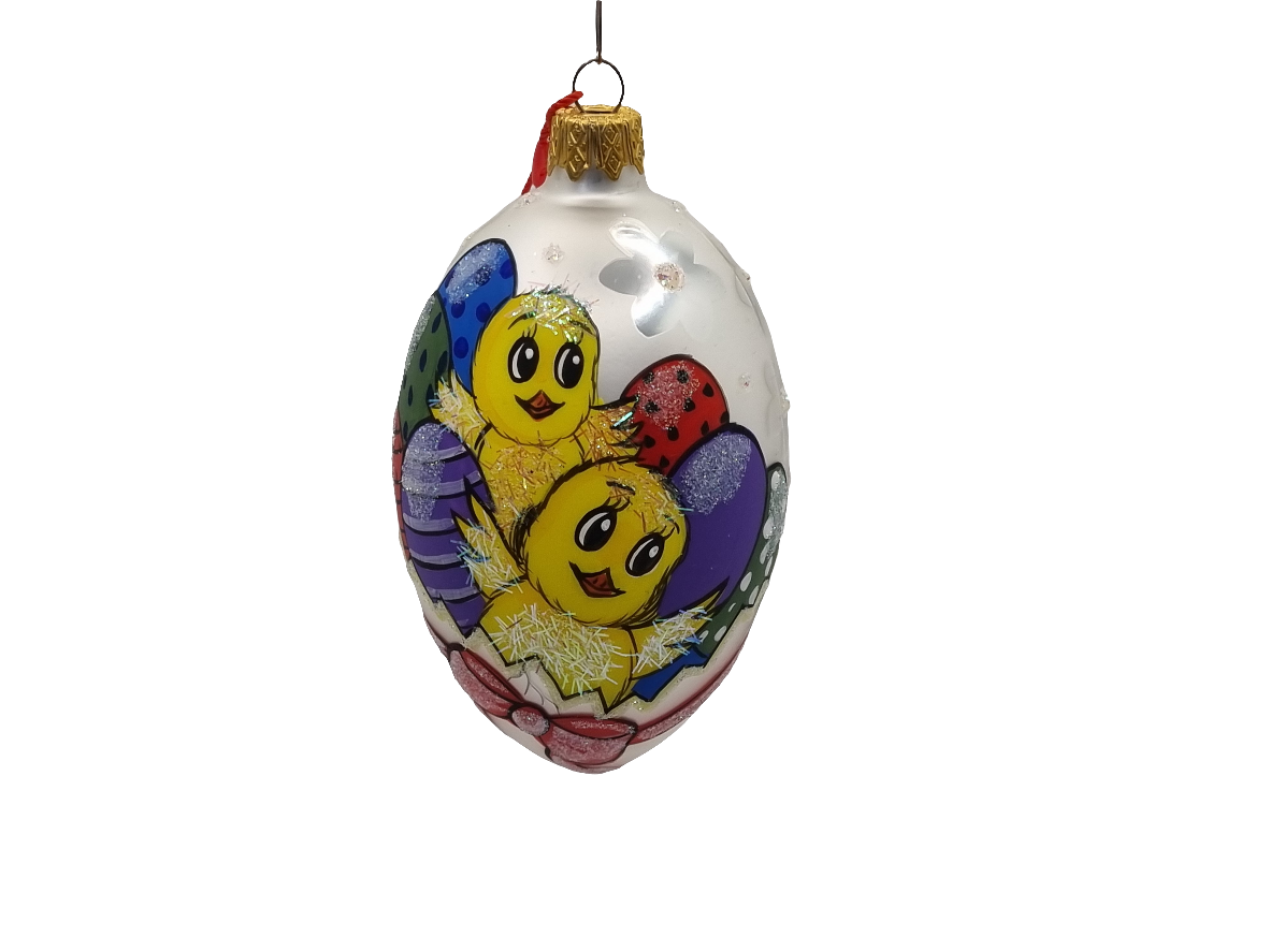 European Glass Christmas ornament of a Glass Eggs | Easter Motifs