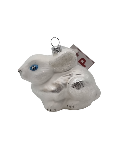 European Glass Christmas ornament of a Rabbit (P)