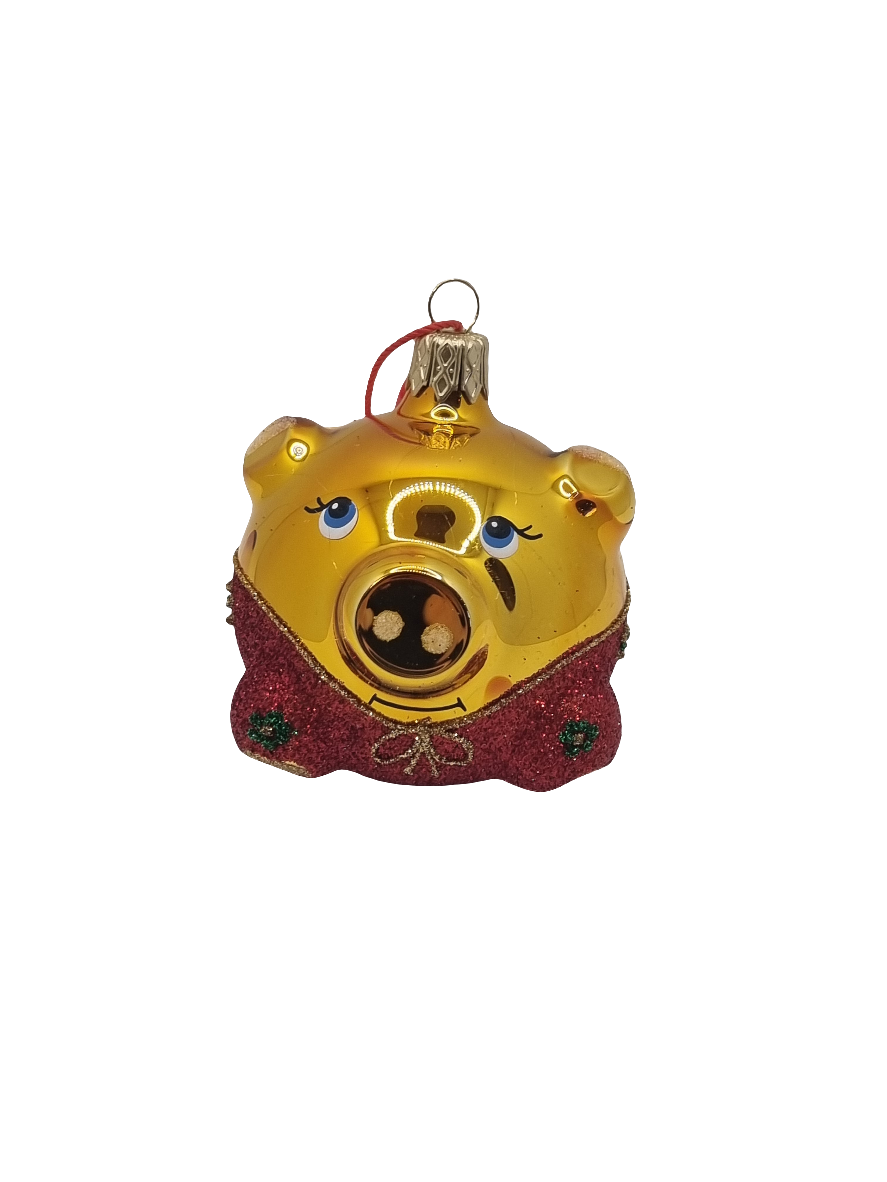European Glass Christmas ornament of a Baubles | Pigs (F)
