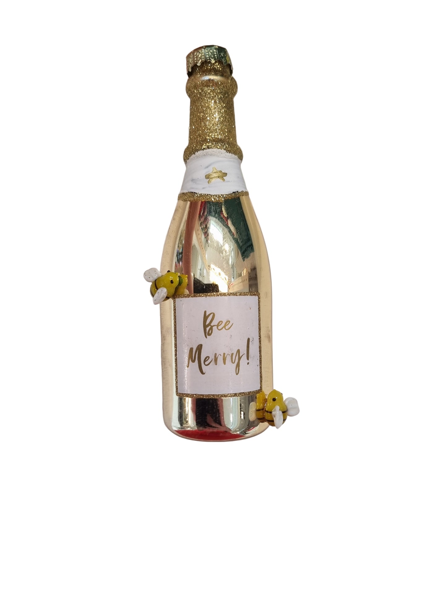 Bee Merry Wine Bottle (C)