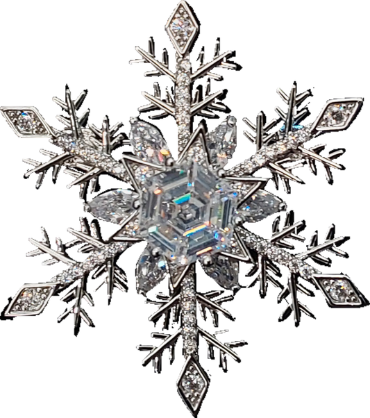Snowflake w Spinning Centre | Brooch VII
