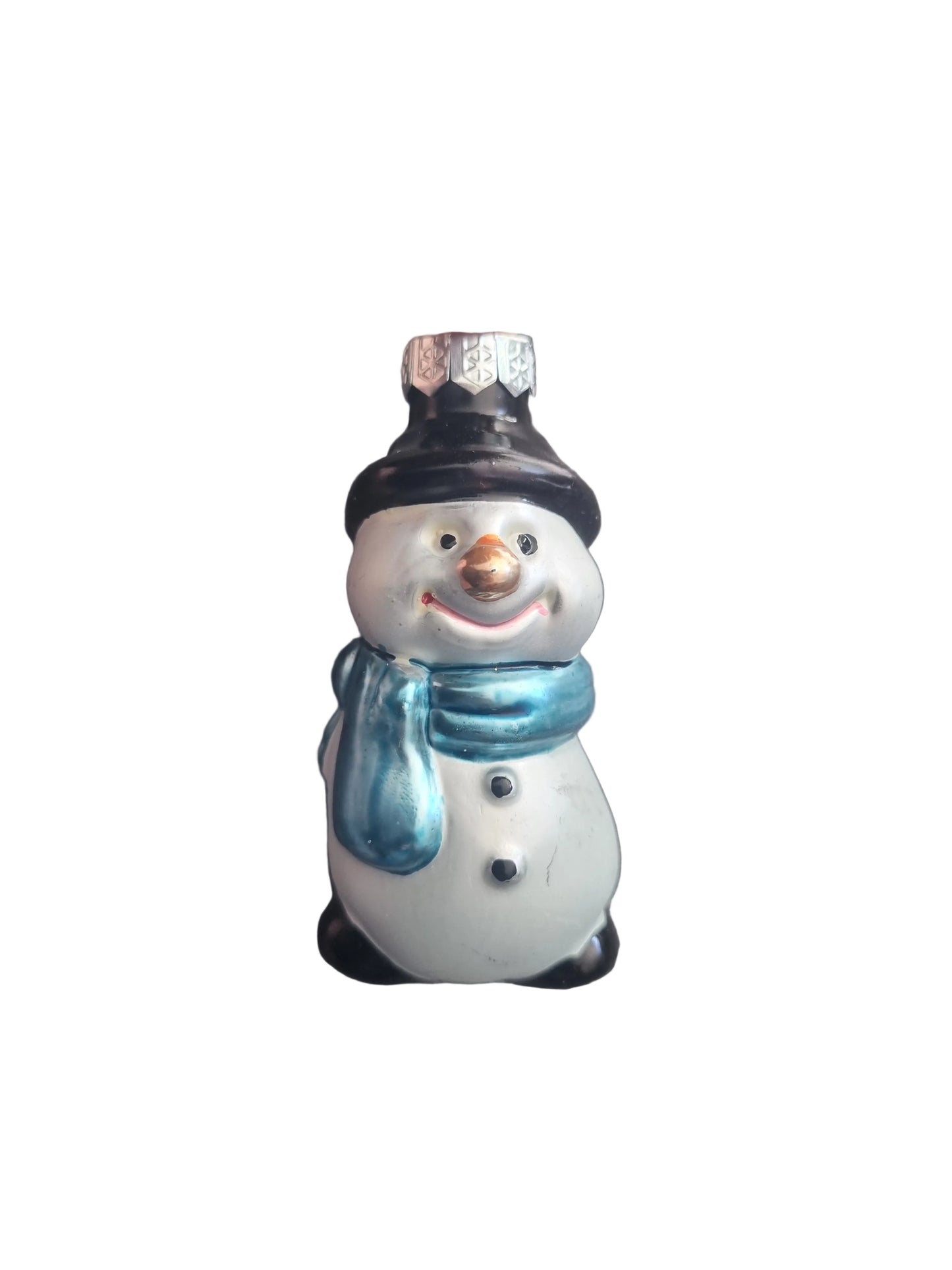 Glass snowman ornament