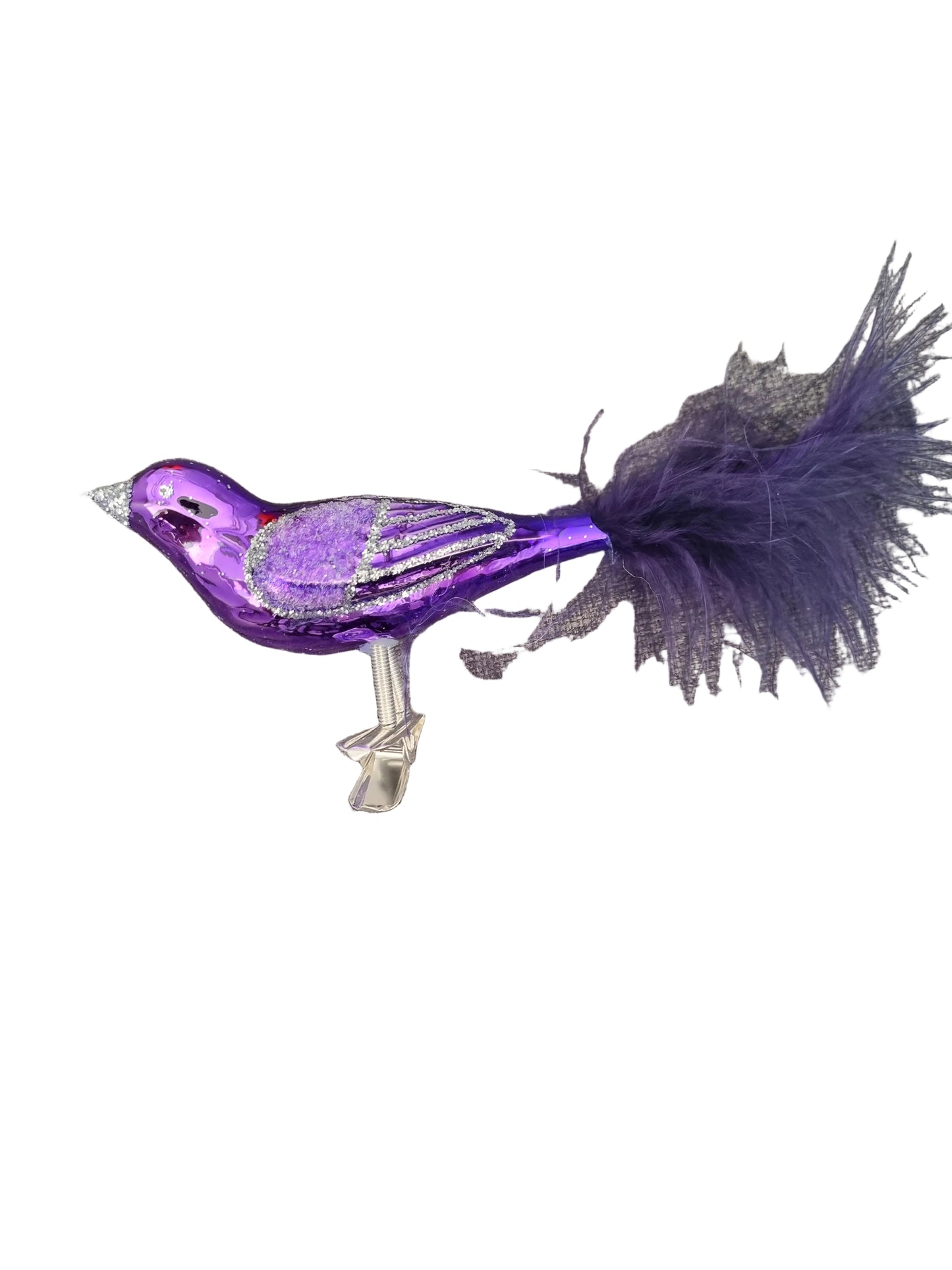 Birds on Clip (I) | Large Feather Tail