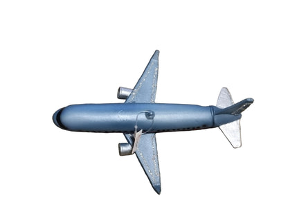 Glass airplane ornament