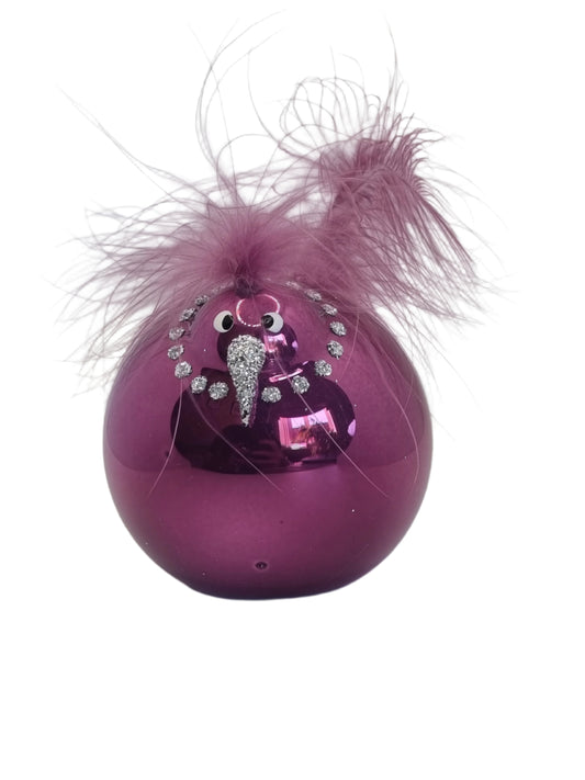 European Glass Christmas ornament of a Feb 2025