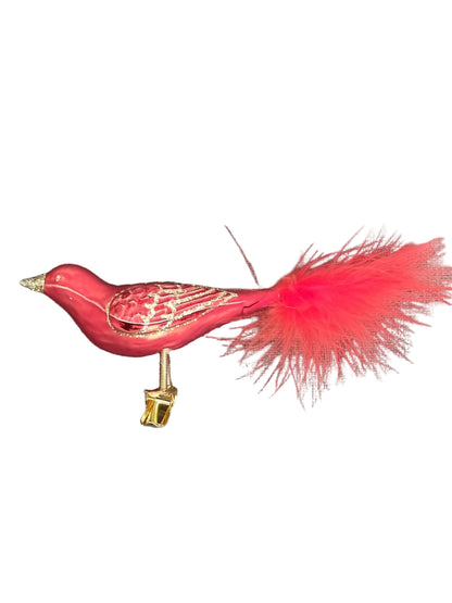 Birds on Clip (I) | Large Feather Tail