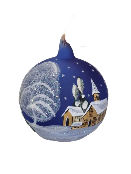 European Glass Christmas ornament of a Feb 2025