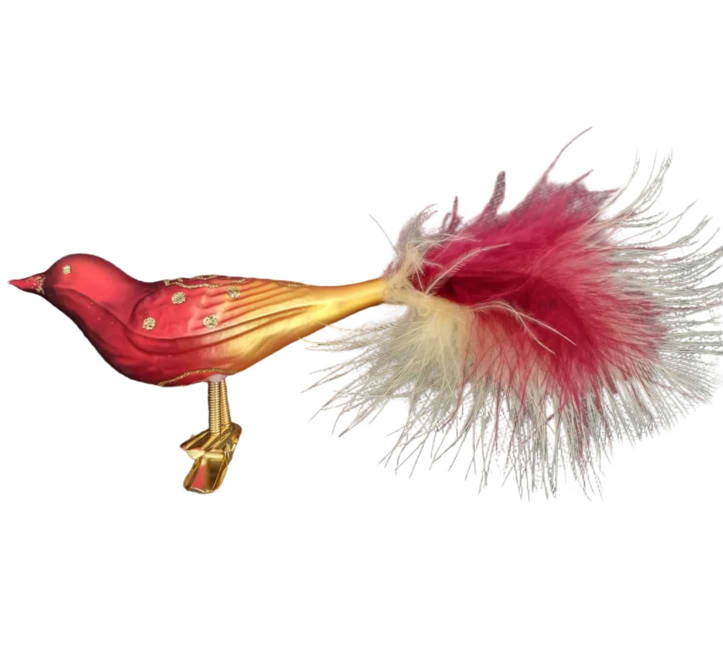 Birds on Clip (I) | Large Feather Tail